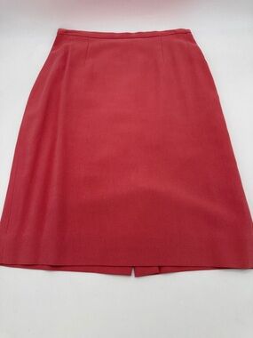Dana Buchman Ladies Petite Size 12 Salmon Skirt 100% Silk